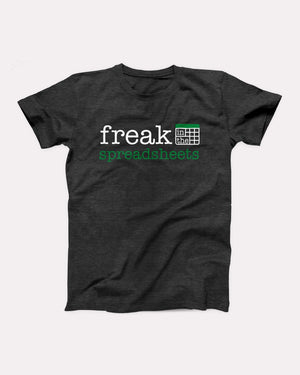 Freak in the Spreadsheets Adult Unisex T-Shirt - Twisted Gorilla