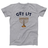 Get Lit for Hanukkah Adult Unisex T-Shirt - Twisted Gorilla