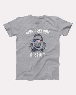 Give Freedom A Shot Adult Unisex T-Shirt - Twisted Gorilla