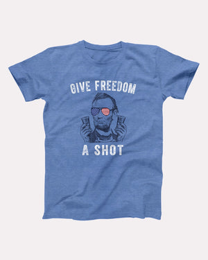 Give Freedom A Shot Adult Unisex T-Shirt - Twisted Gorilla