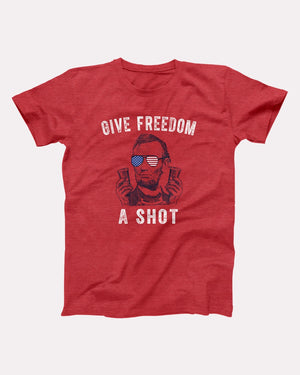 Give Freedom A Shot Adult Unisex T-Shirt - Twisted Gorilla