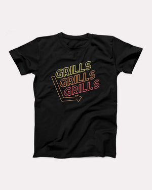 Grills Grills Grills Adult Unisex T-Shirt - Twisted Gorilla