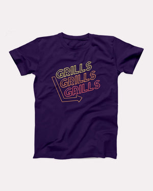 Grills Grills Grills Adult Unisex T-Shirt - Twisted Gorilla