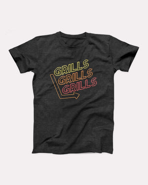 Grills Grills Grills Adult Unisex T-Shirt - Twisted Gorilla
