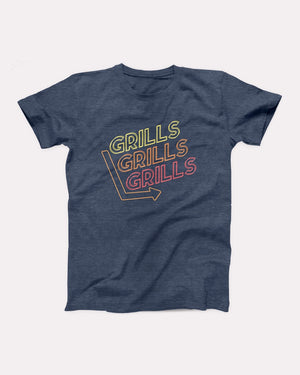 Grills Grills Grills Adult Unisex T-Shirt - Twisted Gorilla