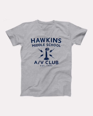 Hawkins Middle School A/V Club Adult Unisex T-Shirt - Twisted Gorilla