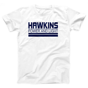 Hawkins Power and Light Adult Unisex T-Shirt - Twisted Gorilla