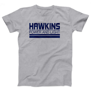 Hawkins Power and Light Adult Unisex T-Shirt - Twisted Gorilla