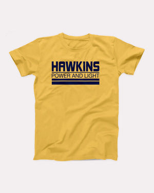 Hawkins Power and Light Adult Unisex T-Shirt - Twisted Gorilla