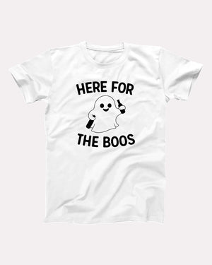 Here For The Boos Adult Unisex T-Shirt Twisted Gorilla