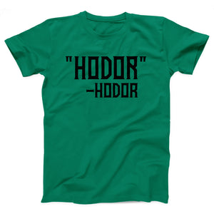 Hodor Adult Unisex T-Shirt - Twisted Gorilla