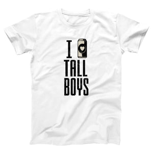 I Love Tall Boys Adult Unisex T-Shirt - Twisted Gorilla