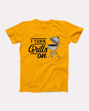I Turn Grills On Adult Unisex T-Shirt - Twisted Gorilla