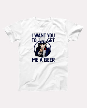I Want You To Get Me A Beer Adult Unisex T-Shirt - Twisted Gorilla