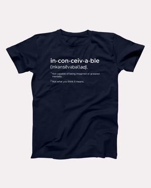 Inconceivable Adult Unisex T-Shirt - Twisted Gorilla