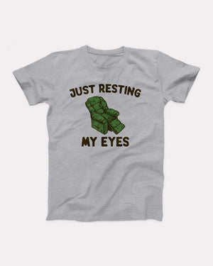 Just Resting My Eyes Adult Unisex T-Shirt - Twisted Gorilla