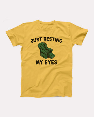 Just Resting My Eyes Adult Unisex T-Shirt - Twisted Gorilla