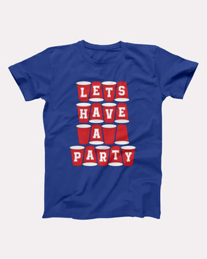 Let's Have A Party Adult Unisex T-Shirt - Twisted Gorilla
