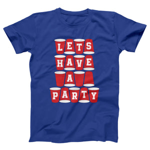 Let's Have A Party Adult Unisex T-Shirt - Twisted Gorilla