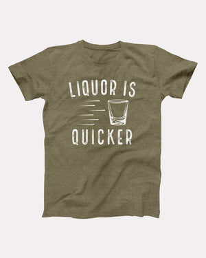 Liquor is Quicker Adult Unisex T-Shirt - Twisted Gorilla