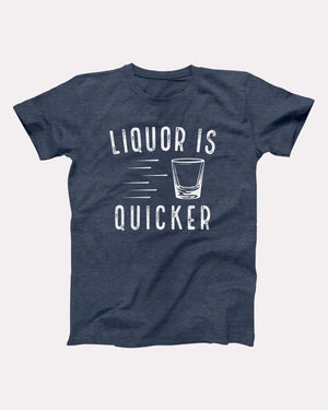 Liquor is Quicker Adult Unisex T-Shirt - Twisted Gorilla