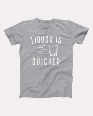 Liquor is Quicker Adult Unisex T-Shirt - Twisted Gorilla