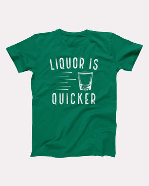 Liquor is Quicker Adult Unisex T-Shirt - Twisted Gorilla