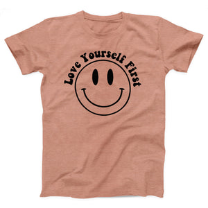Love Yourself First Adult Unisex T-Shirt - Twisted Gorilla