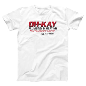 Oh-Kay Plumbing & Heating Adult Unisex T-Shirt - Twisted Gorilla