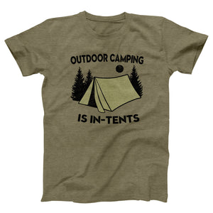 Outdoor Camping Is In-Tents Adult Unisex T-Shirt - Twisted Gorilla