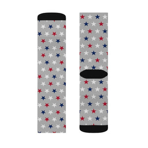 Patriotic Stars Adult Crew Socks - Twisted Gorilla