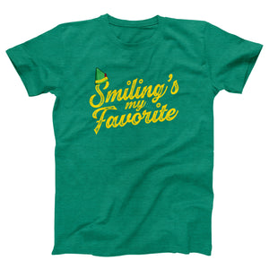 Smiling's My Favorite Adult Unisex T-Shirt - Twisted Gorilla