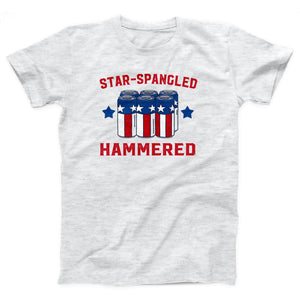 Star Spangled Hammered Adult Unisex T-Shirt - Twisted Gorilla