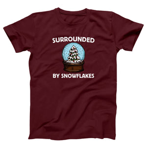 Surrounded By Snowflakes Adult Unisex T-Shirt - Twisted Gorilla