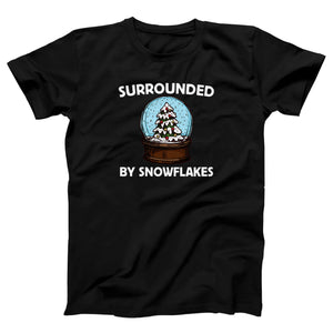 Surrounded By Snowflakes Adult Unisex T-Shirt - Twisted Gorilla