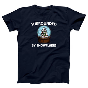 Surrounded By Snowflakes Adult Unisex T-Shirt - Twisted Gorilla