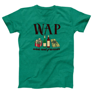 WAP - Wine & Presents Adult Unisex T-Shirt - Twisted Gorilla