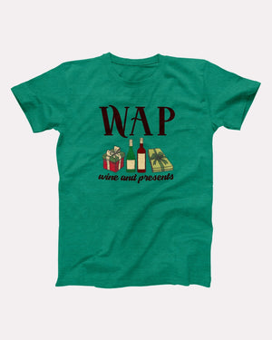 WAP - Wine & Presents Adult Unisex T-Shirt - Twisted Gorilla