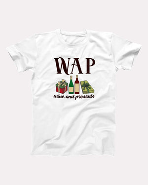 WAP - Wine & Presents Adult Unisex T-Shirt - Twisted Gorilla