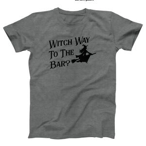 Witch Way To The Bar Adult Unisex T-Shirt Twisted Gorilla