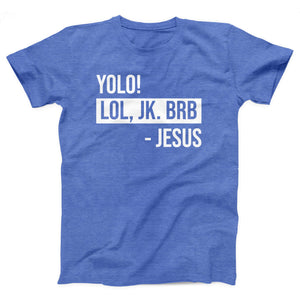 YOLO Jesus Adult Unisex T-Shirt - Twisted Gorilla