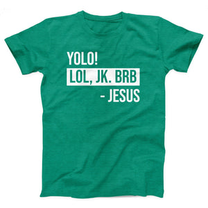 YOLO Jesus Adult Unisex T-Shirt Twisted Gorilla