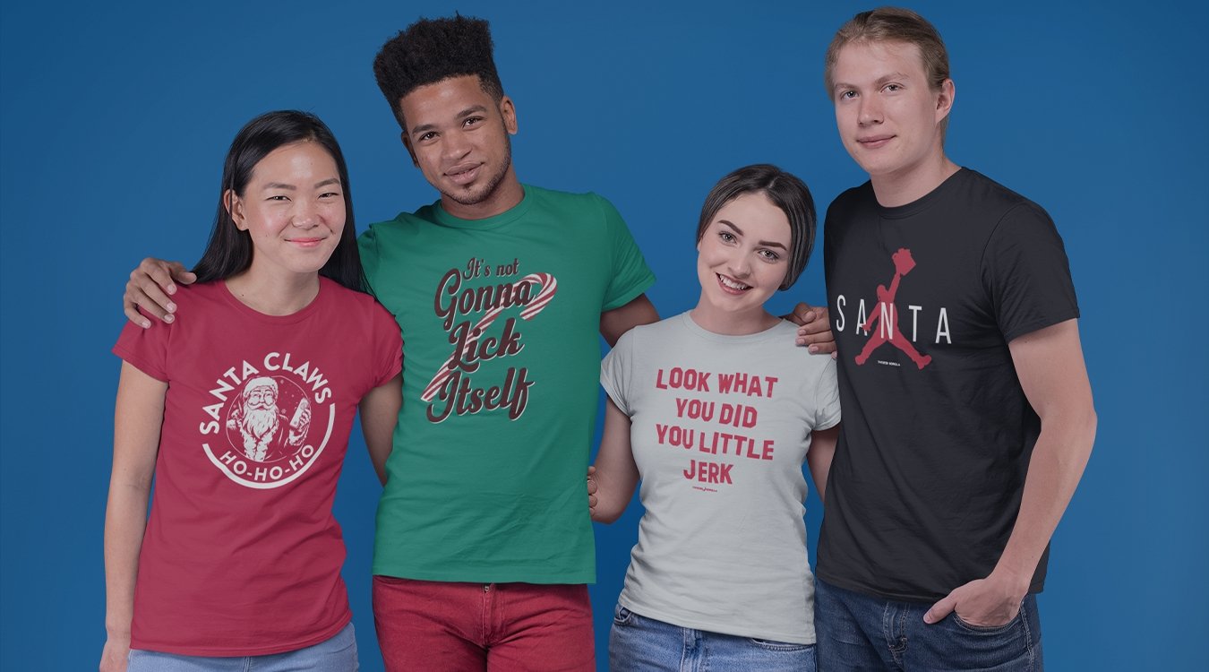 Christmas/Holiday T-Shirts & Apparel | Twisted Gorilla