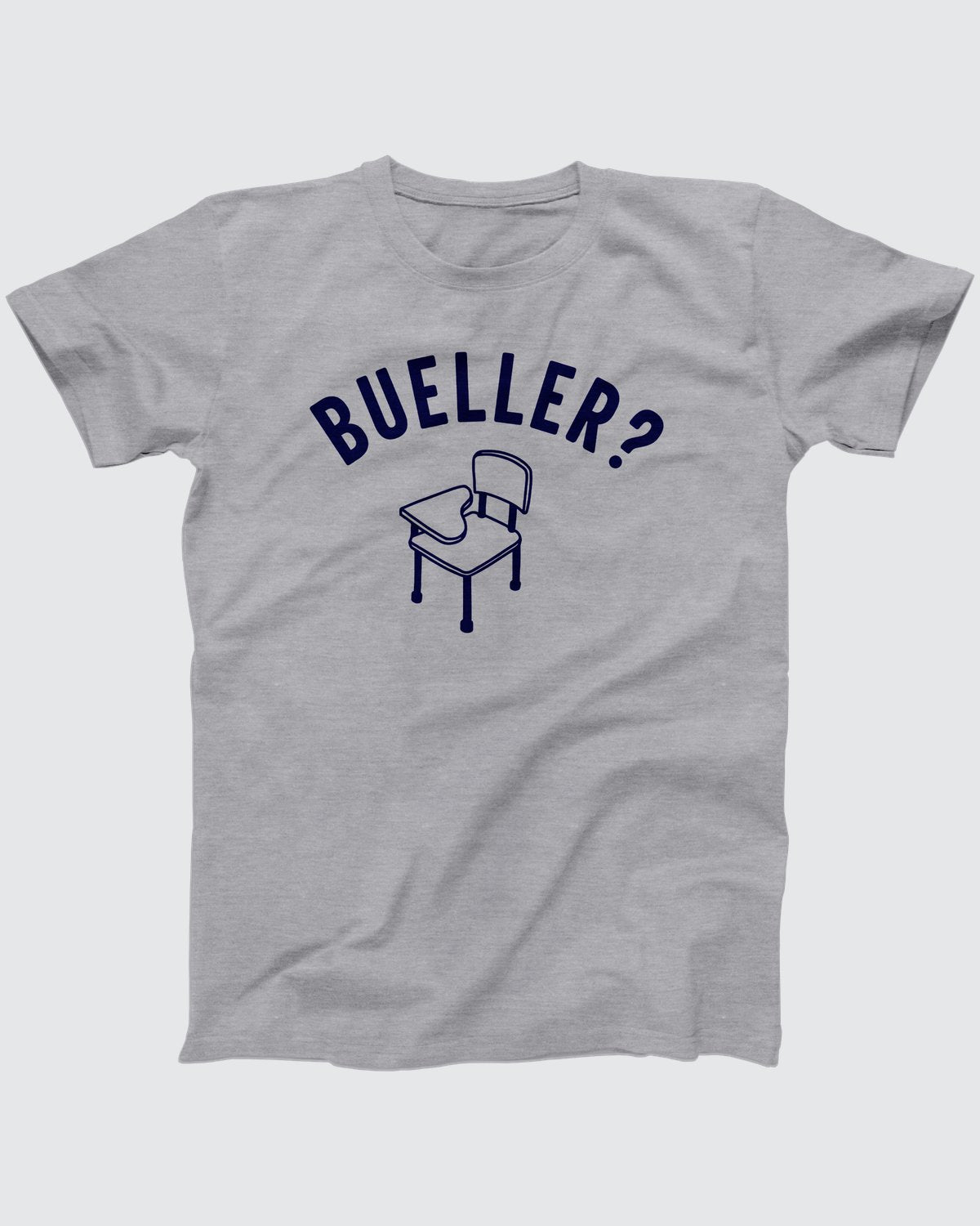 Bueller T-Shirt, flat lay on grey