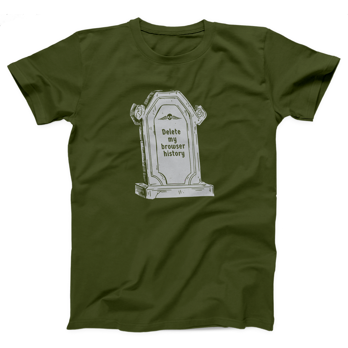 Delete My Browser History Adult Unisex T-Shirt Twisted Gorilla