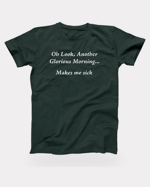 Another Glorious Morning T-Shirt in Forest, flat lay on grey