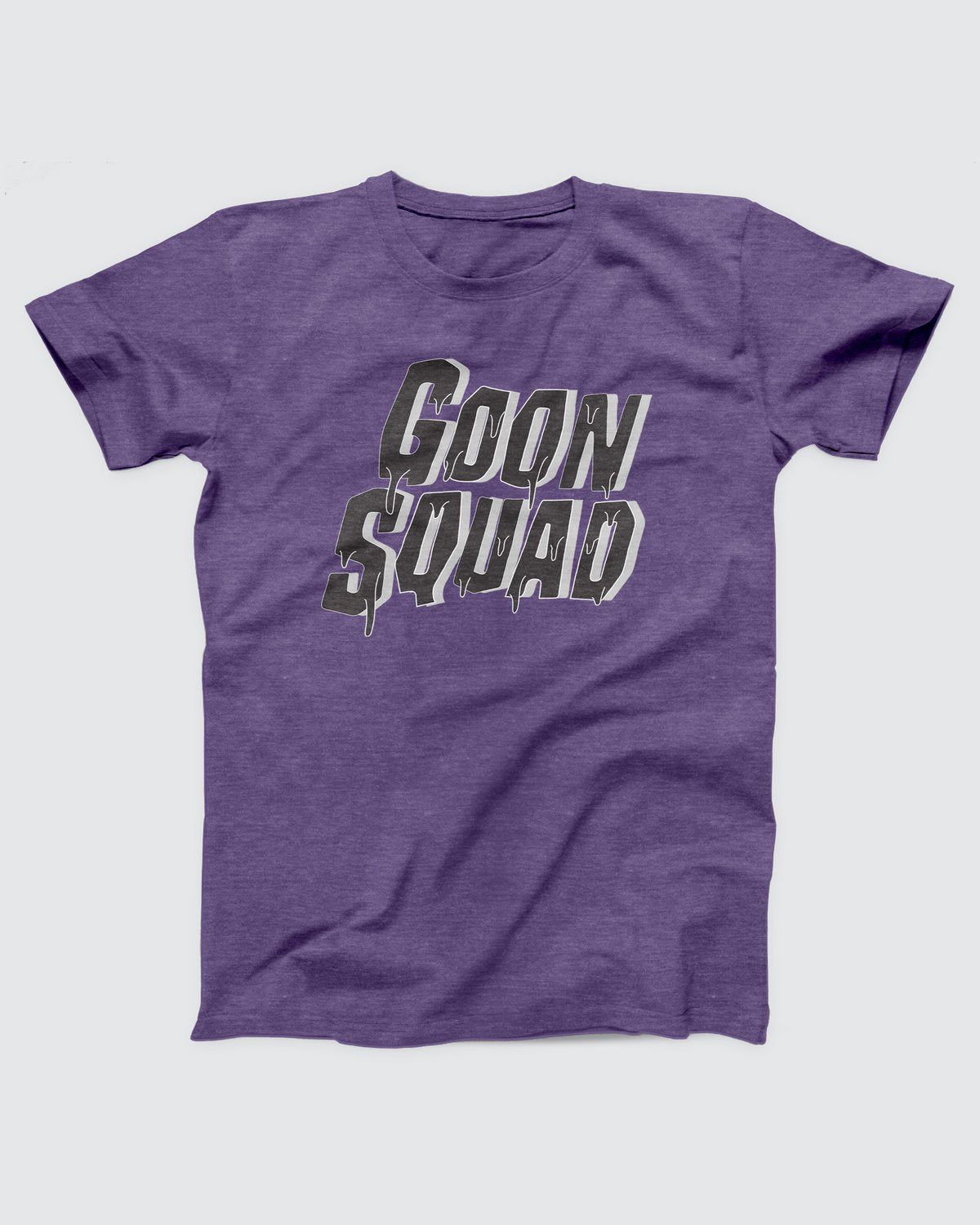 Goon Squad T-Shirt, flat lay on grey