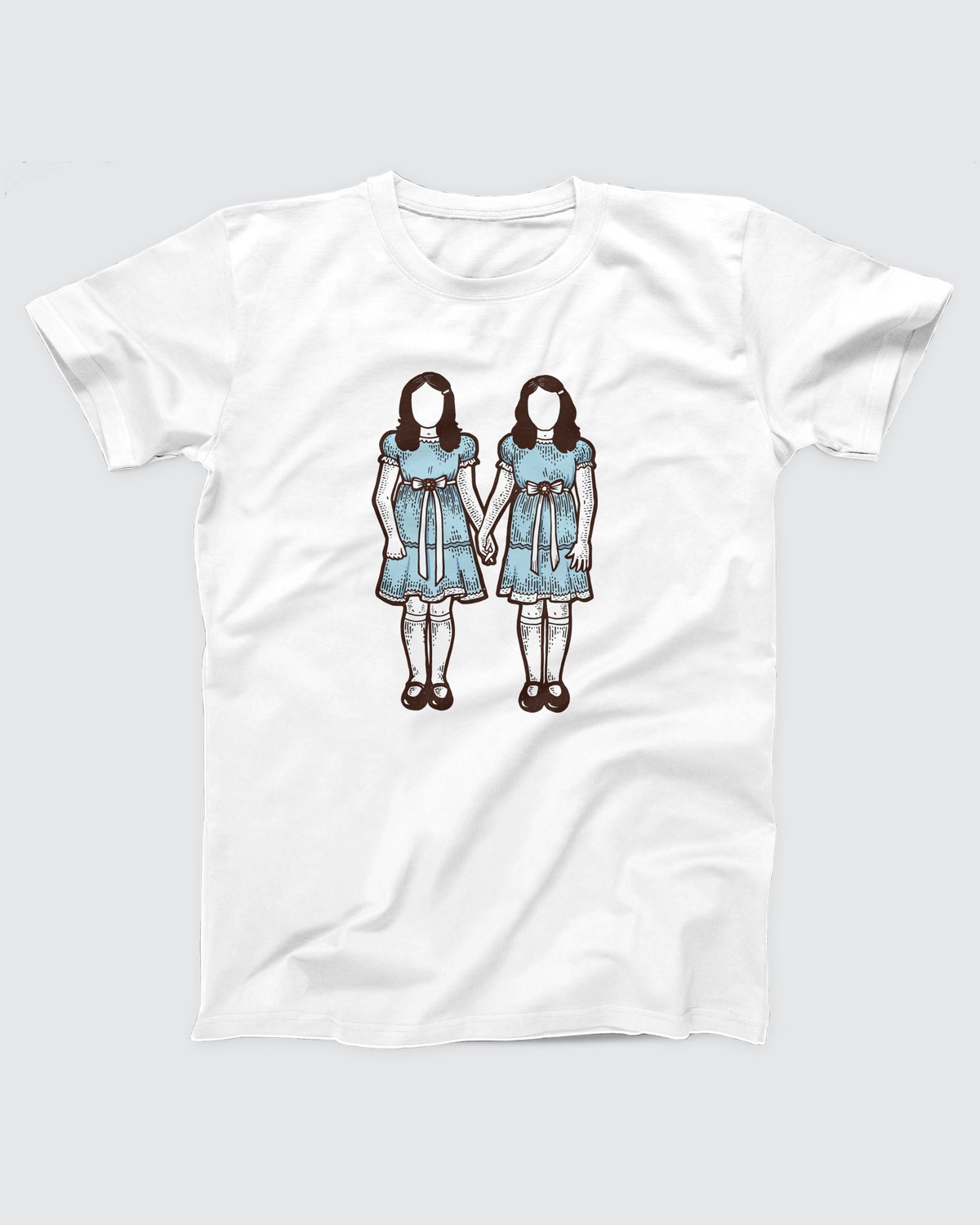 Grady Twins T-Shirt, flat lay on grey