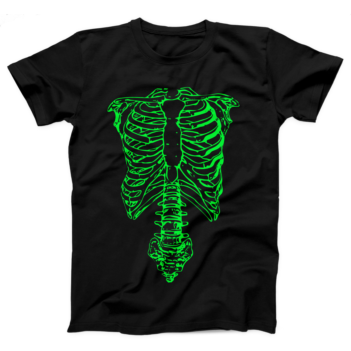 Spinal Glow Skeleton Ribcage Adult Unisex T-Shirt