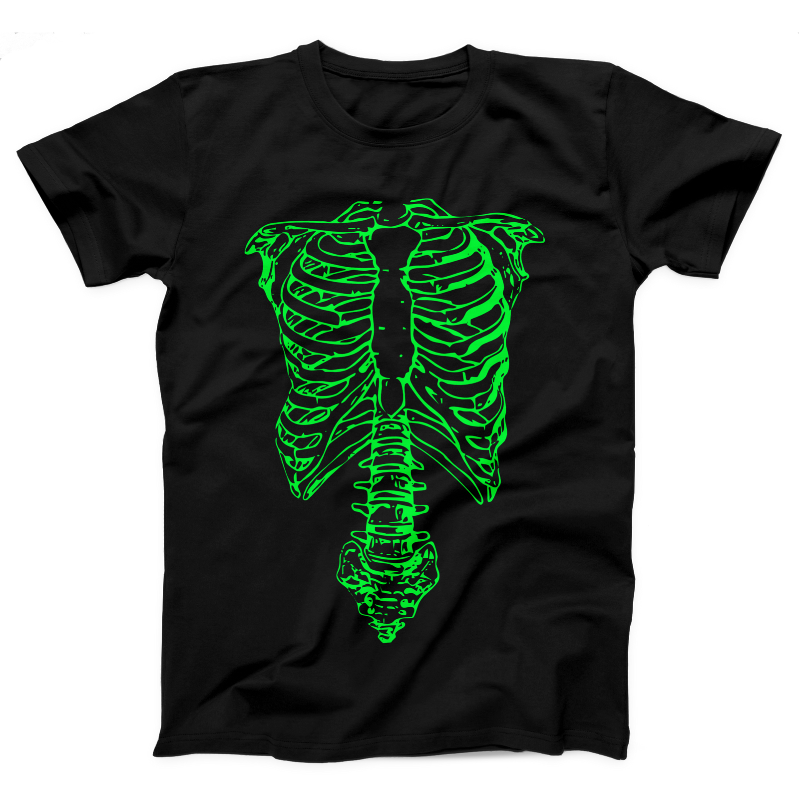 Spinal Glow Skeleton Ribcage Adult Unisex T-Shirt